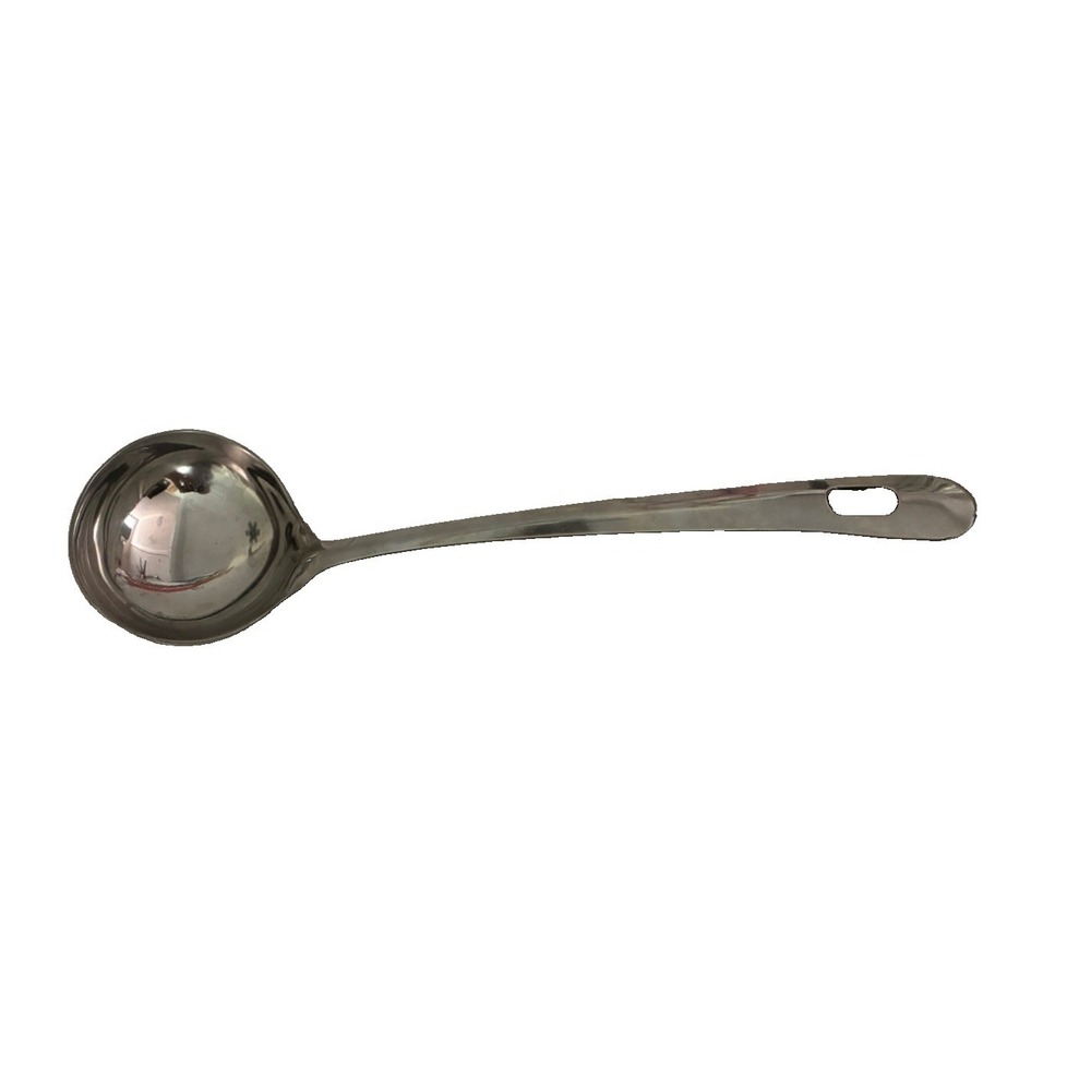 Stainless Steel Soup Ladle Long Handle Mirror Polished Serving Spoon 11.5 in